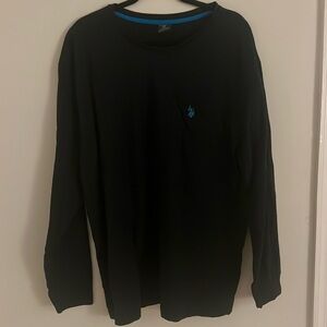 U.S. Polo Association Black Long Sleeve Tee